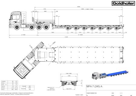 Goldhofer MPA 7 Low loader