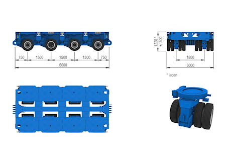 Goldhofer PST/SL-E 4-08x02 Modular trailer