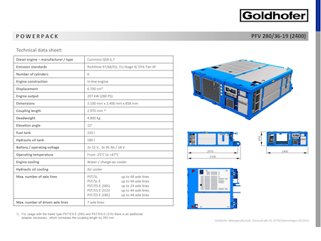 Goldhofer PST/SL-E 4-08x02 Blokvognsmodul